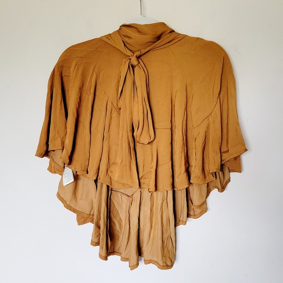 Free People Flowy Wrap Blouse - Picture 3 of 6